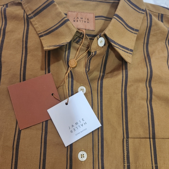 Jamie Haller Striped Button-Down Shirt Size P - Picture 13 of 14